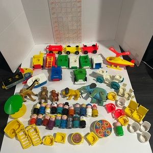 Vintage Fisher Price Little People Lot 1960s